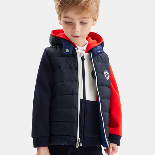 Boy reversible puffer jacket