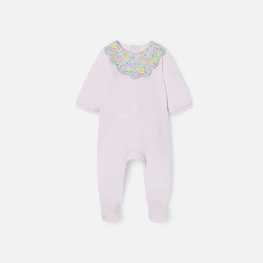 Baby girl velvet pajamas