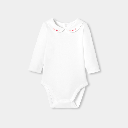 Baby girl long-sleeved bodysuit