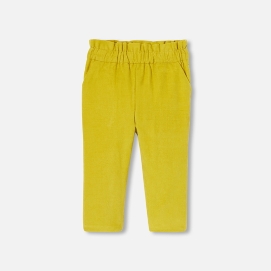 Pantalon bébé fille en velours