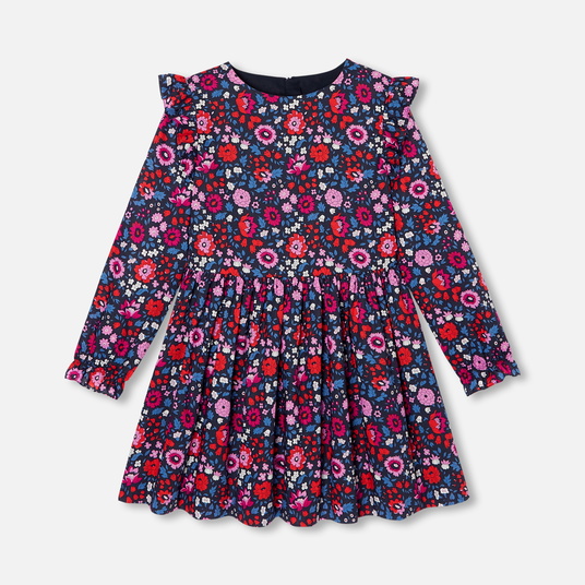 Robe enfant fille en tissu Liberty