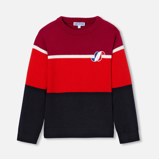 Boy color block sweater