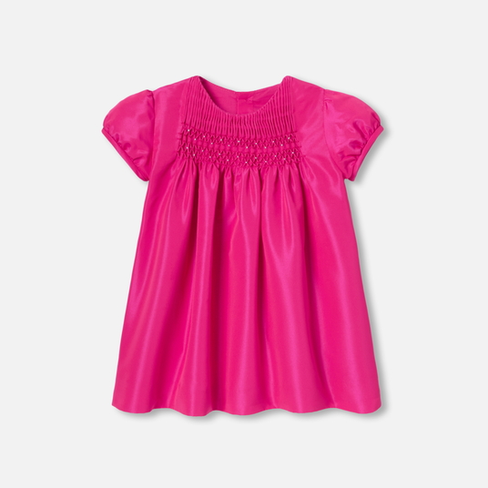 Robe bébé fille en taffetas