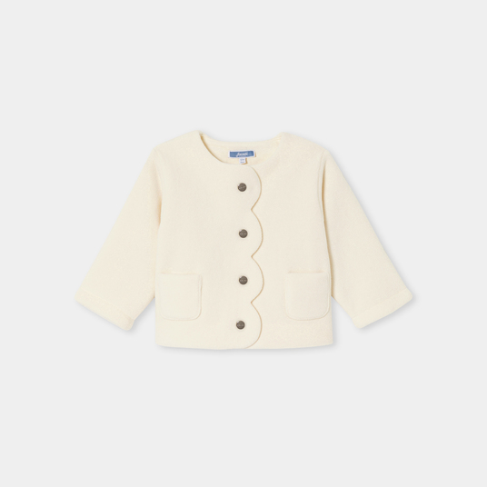 Cardigan bébé fille en polaire