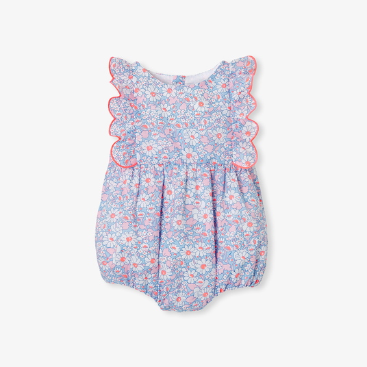 Baby girl romper in Liberty fabric